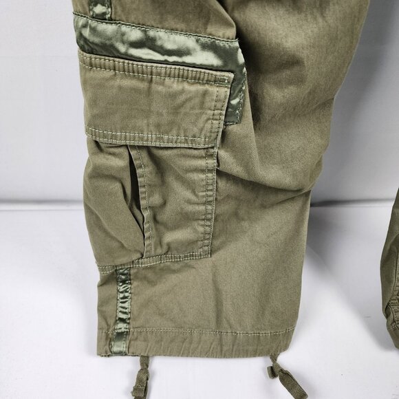 Abercrombie Fitch Pants Womens 30/10L Vtg Y2K Green Cargo Utility Paratrooper - Picture 8 of 11
